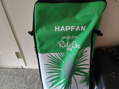 HAPFAN Golden Road Brewing Ride On IPA Insulated Cooler Bag Green/White