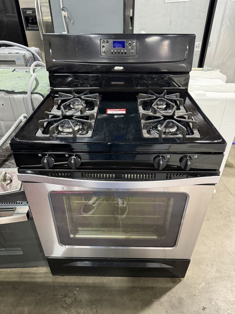 BIG SAVINGS! GOOD WHIRLPOOL 4 BURNER GAS TOP RANGE