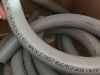 10 pieces Carlon 1-1/4 inch electrical plastic elbows