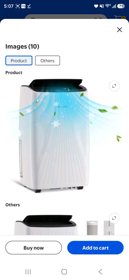 Garvee 12,000 BTU Portable Air Conditioner CF12 with Remote & Window Kit