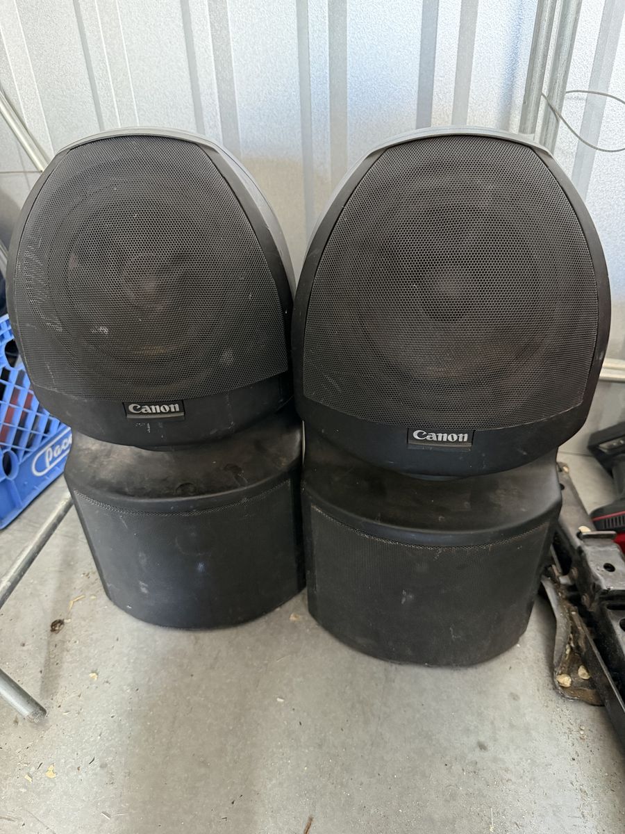 Vintage Canon S-50 / S-70 Wide Dispersion Omnidirectional Speakers - Pair