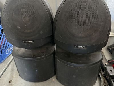 Vintage Canon S-50 / S-70 Wide Dispersion Omnidirectional Speakers - Pair