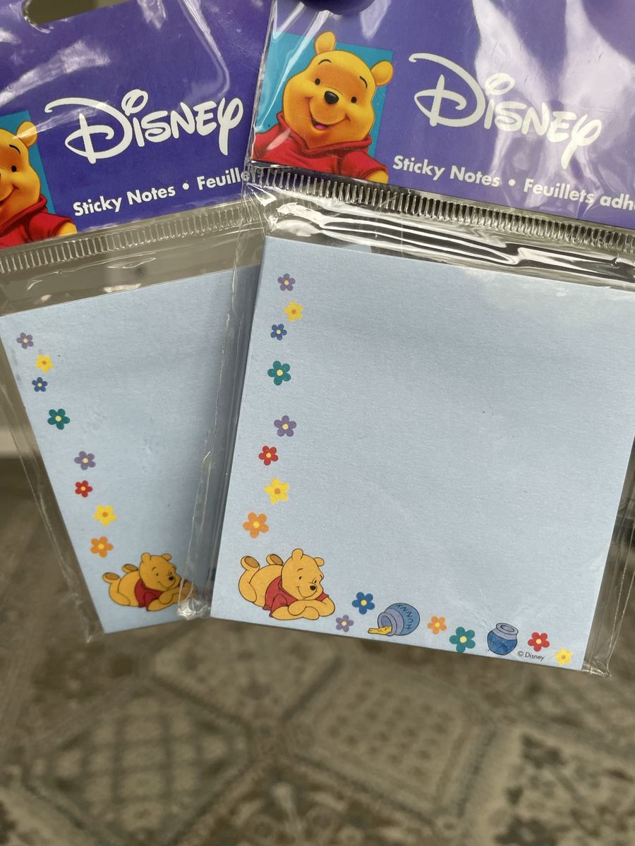 Winnie the Pooh sticky notes new set of 2