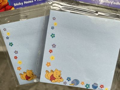 Winnie the Pooh sticky notes new set of 2