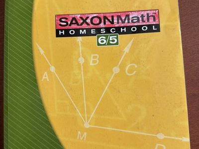 Lot Of 2 Saxon 6/5 Homeschool Math Set Textbook and Solutions Manual