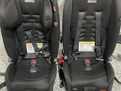 Set of 2 Diono Radian R 3 Across Convertible Car Seats - Black