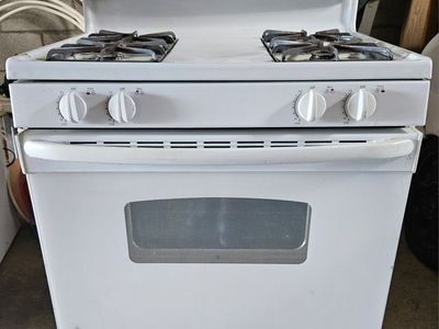 GE White Gas Range Stove Oven