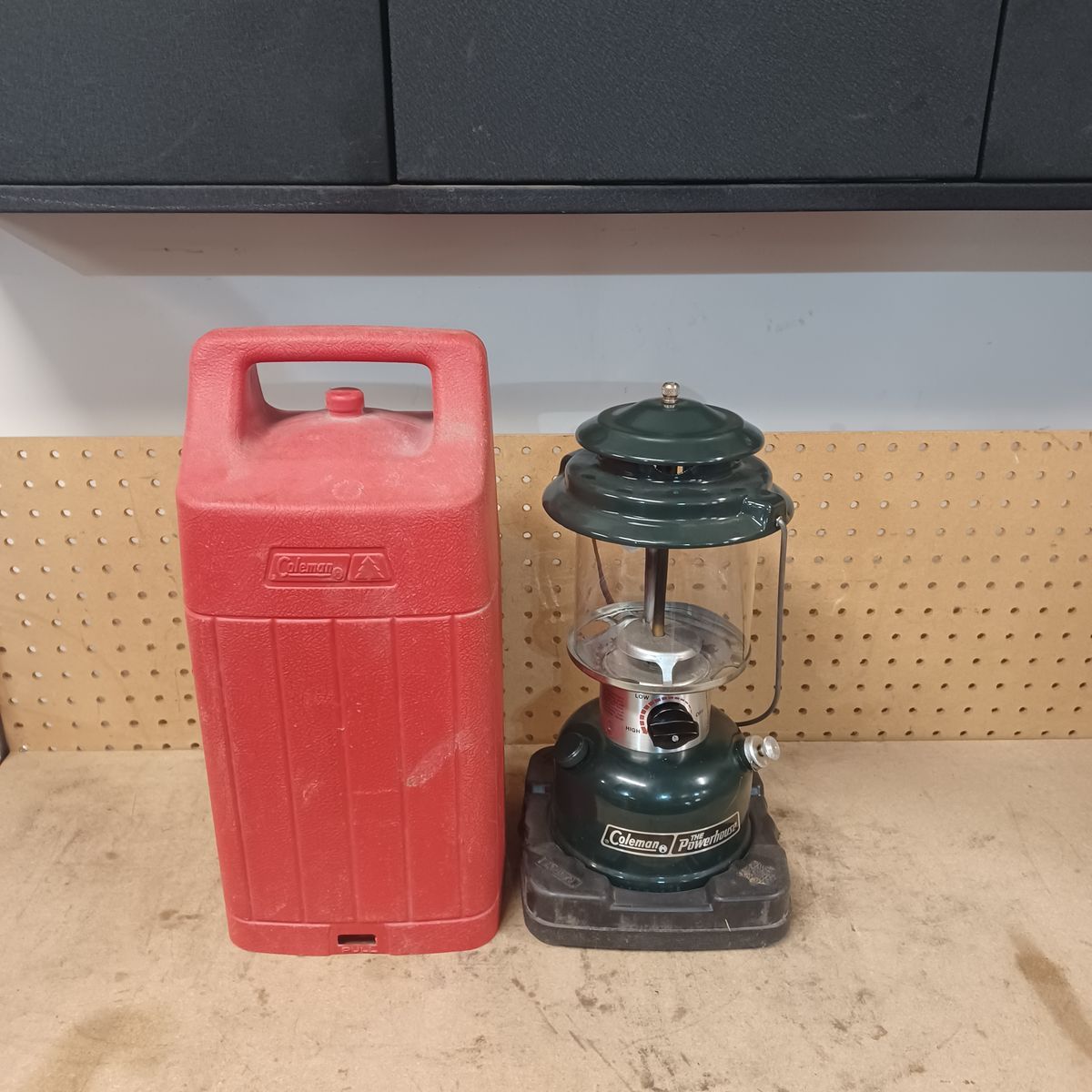 Coleman lantern and case
