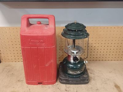 Coleman lantern and case