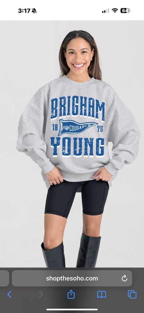 BYU Women's Crewneck Pullover- Size Small