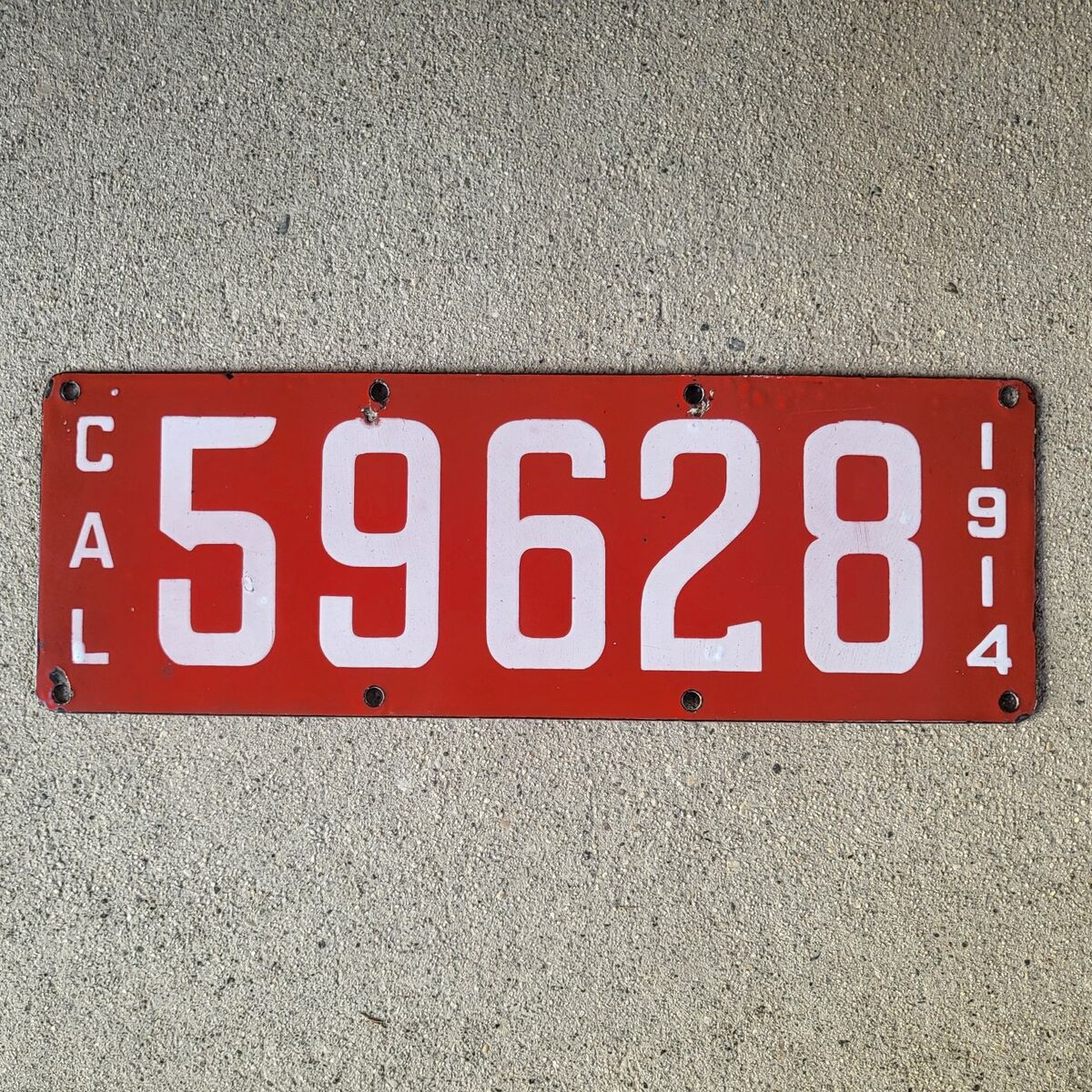 1914 California license plate