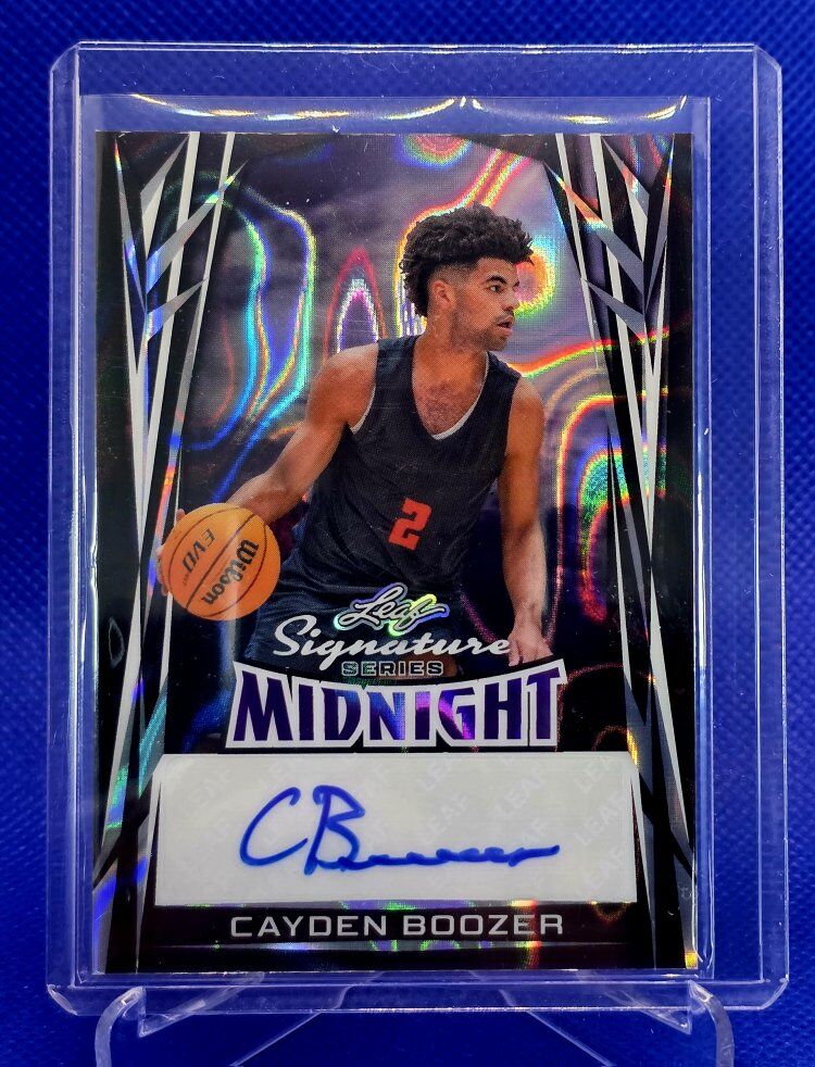 Cayden Boozer 1/1 2025 Leaf Signature Midnight