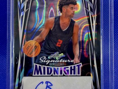 Cayden Boozer 1/1 2025 Leaf Signature Midnight