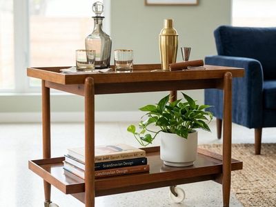 Vintage MCM Bar Cart