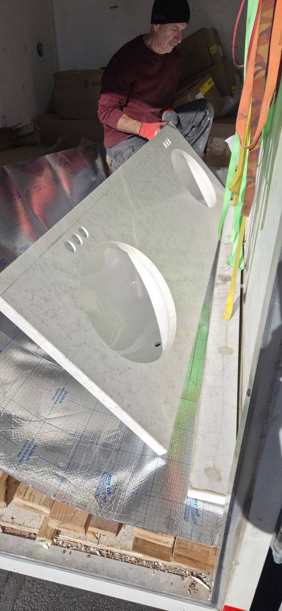 Granite duel sink Vanity top