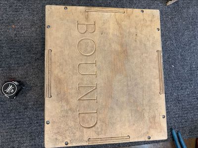 BOUND Wooden Plyometric Jump Box - 12/14/16 inch - for CrossFit, Gym & Home Fitness