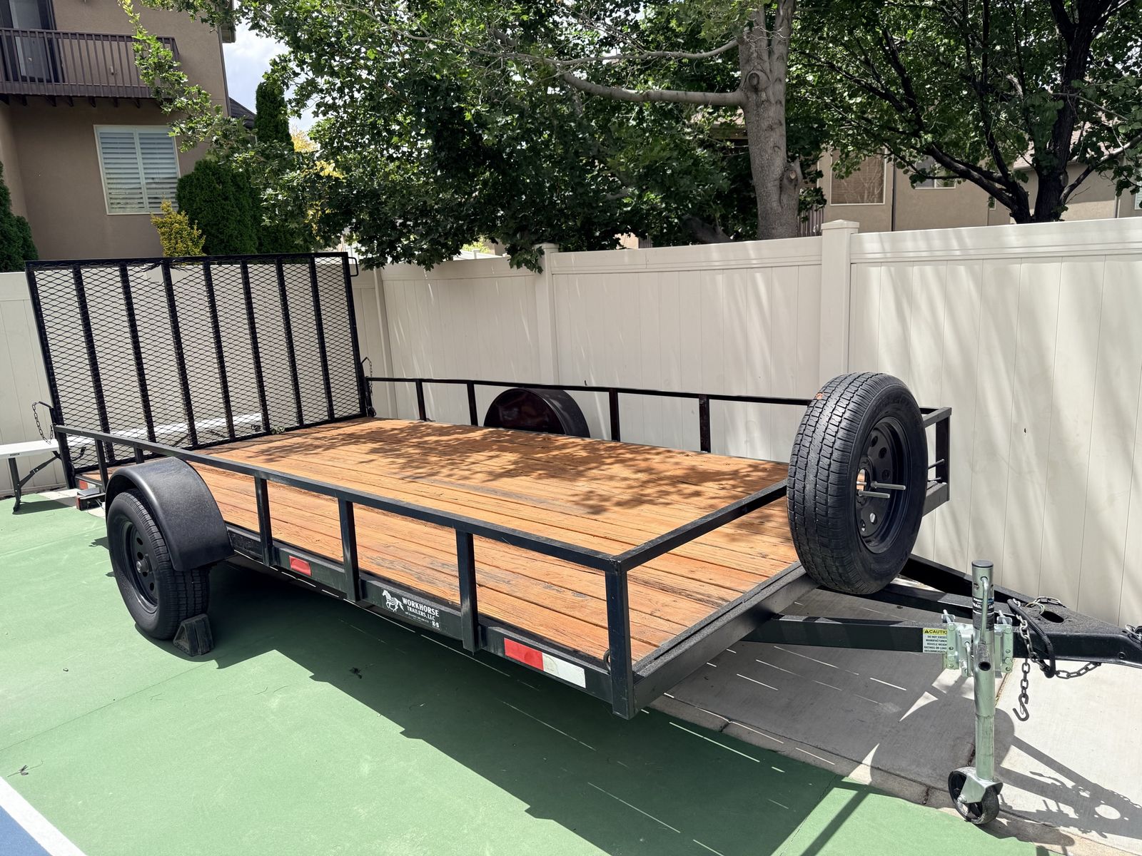 14x7 Utility Flatbed Trailer