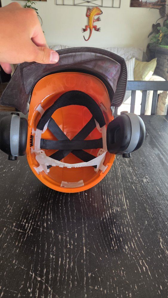 Stihl Woodcutter Helmet with Ear Protection and Face Shield - Orange