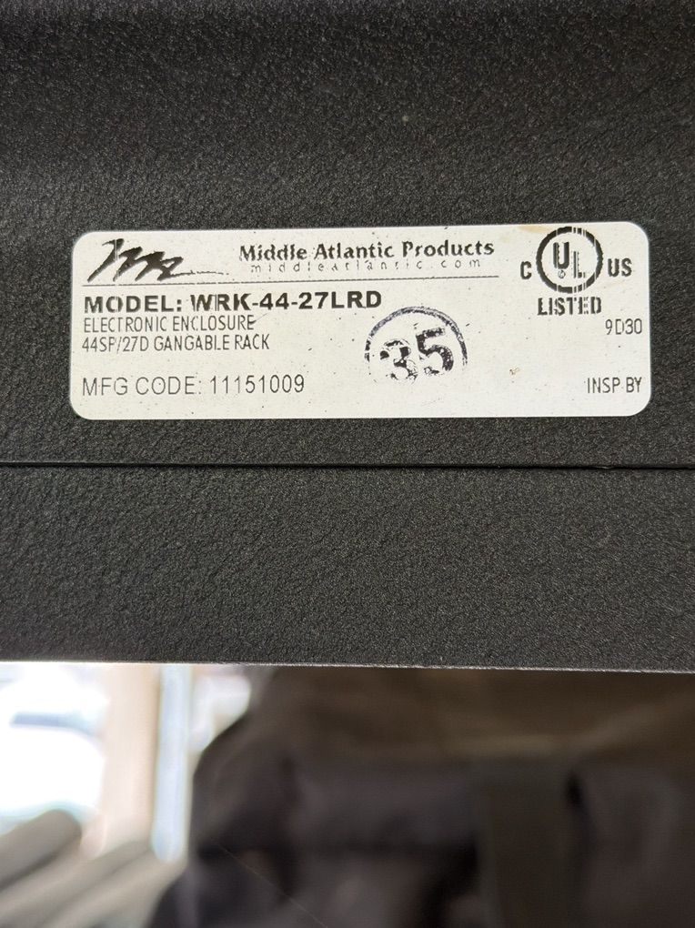 Middle Atlantic AV Rack