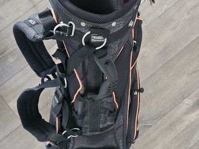 OGIO Fuse Stand Bag Black/Orange 8-Way Divider Golf Bag