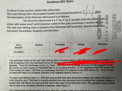 Goodman 001 Lode Claim - Plomosa Mining District, Arizona - Gold Mining Investment Opportunity