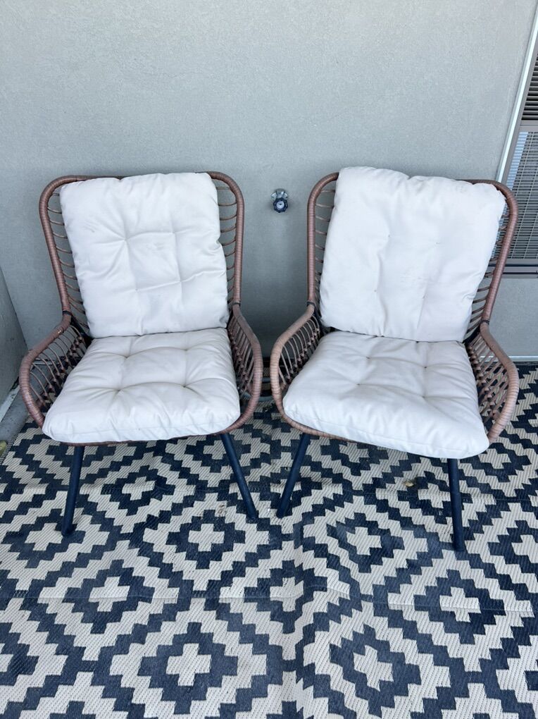 Two Outdoor Patio Chairs