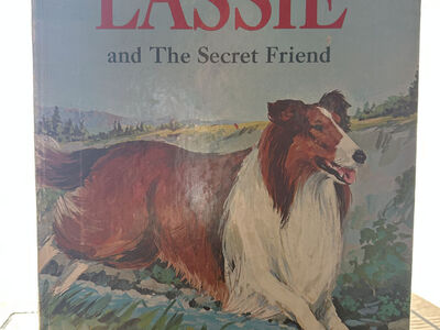Vintage 1974 LASSIE and The Secret Friend Golden Book Large Oversized Hardcover