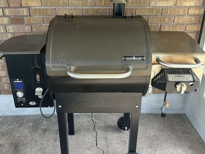Camp Chef DLX Pellet Smoker with searing plate