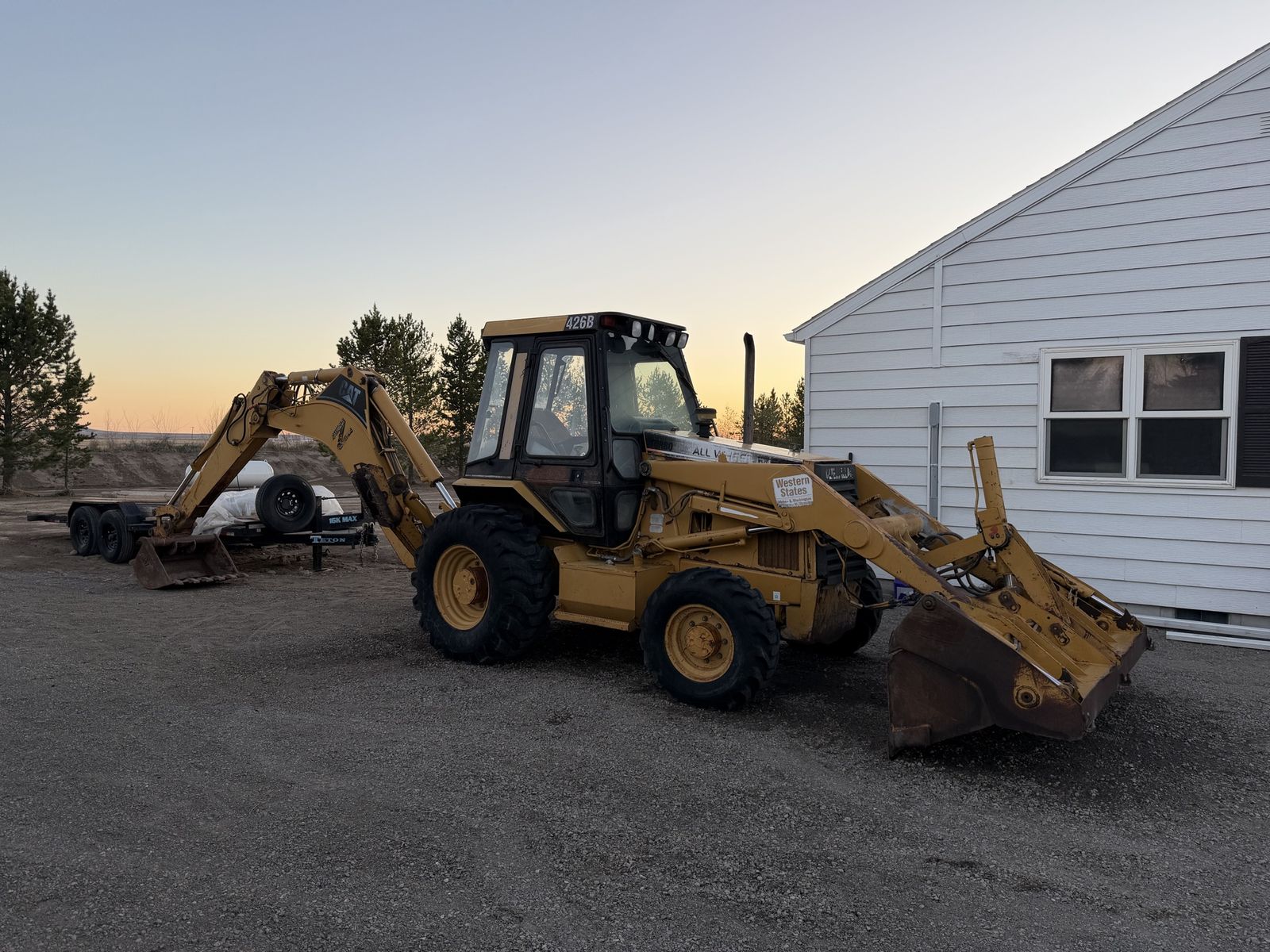 1996 CAT 426B Backhoe 4x4 ALL WHEEL STEER