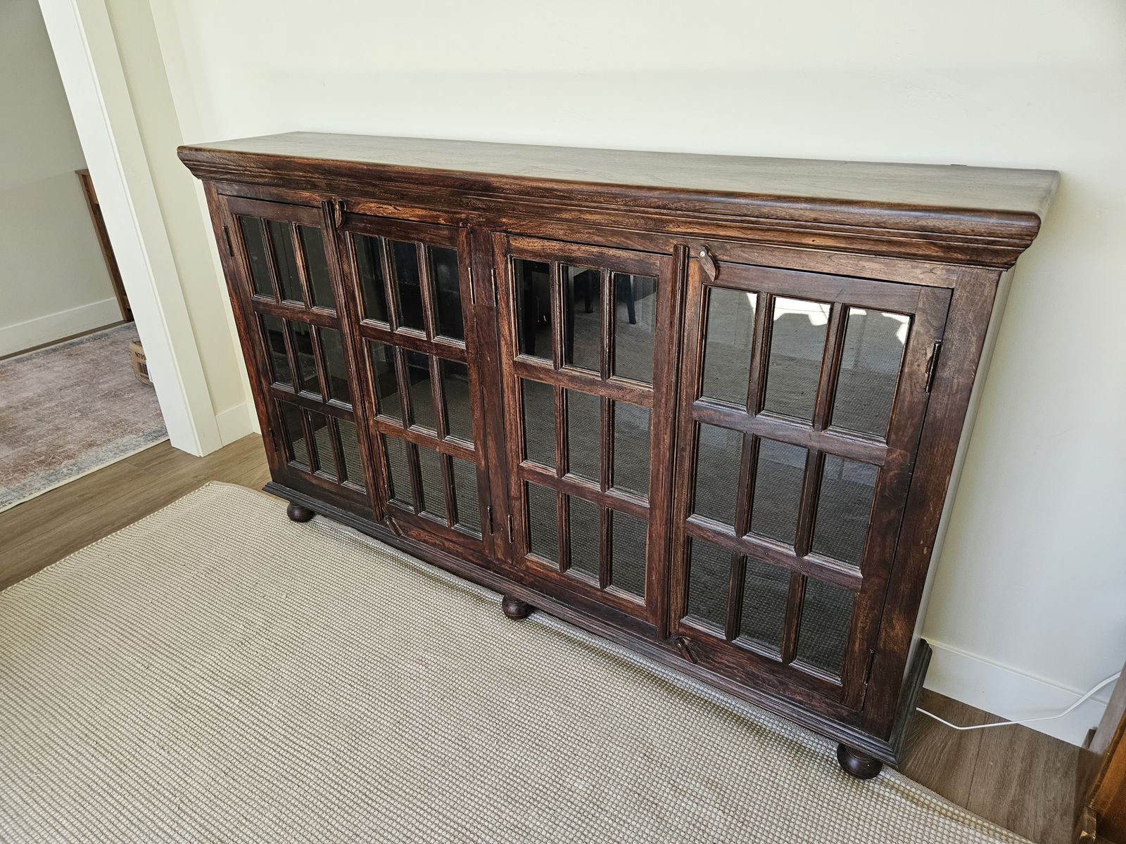 Solid wood bookcase