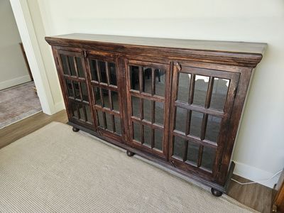 Solid wood bookcase
