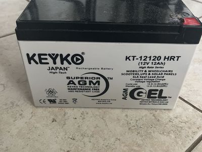 KeyKo 12 volt 12 ah Scooter Battery
