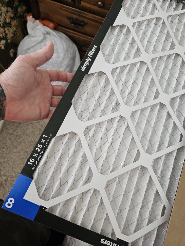Simply Filters MERV 8 Air Filters 16 x 25 x 1 Inch Pleated HVAC Furnace Filters