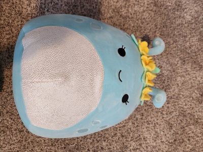 Original Squishmallows Natnat Blue Axolotl Plush 12" with Flower Crown