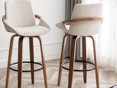 New 29.5" Bar Height Barstools, Mid-Century Design