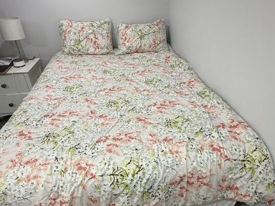 Queen Comforter and 2 shams. Like new