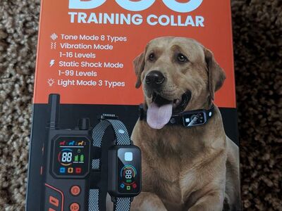 Dog training collar wireless rechargeable