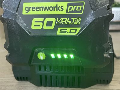 Greenworks 60V Lithium Ion Battery 5.0 & 60V charg