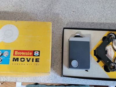 Vintage 8 mm motion camera in original box