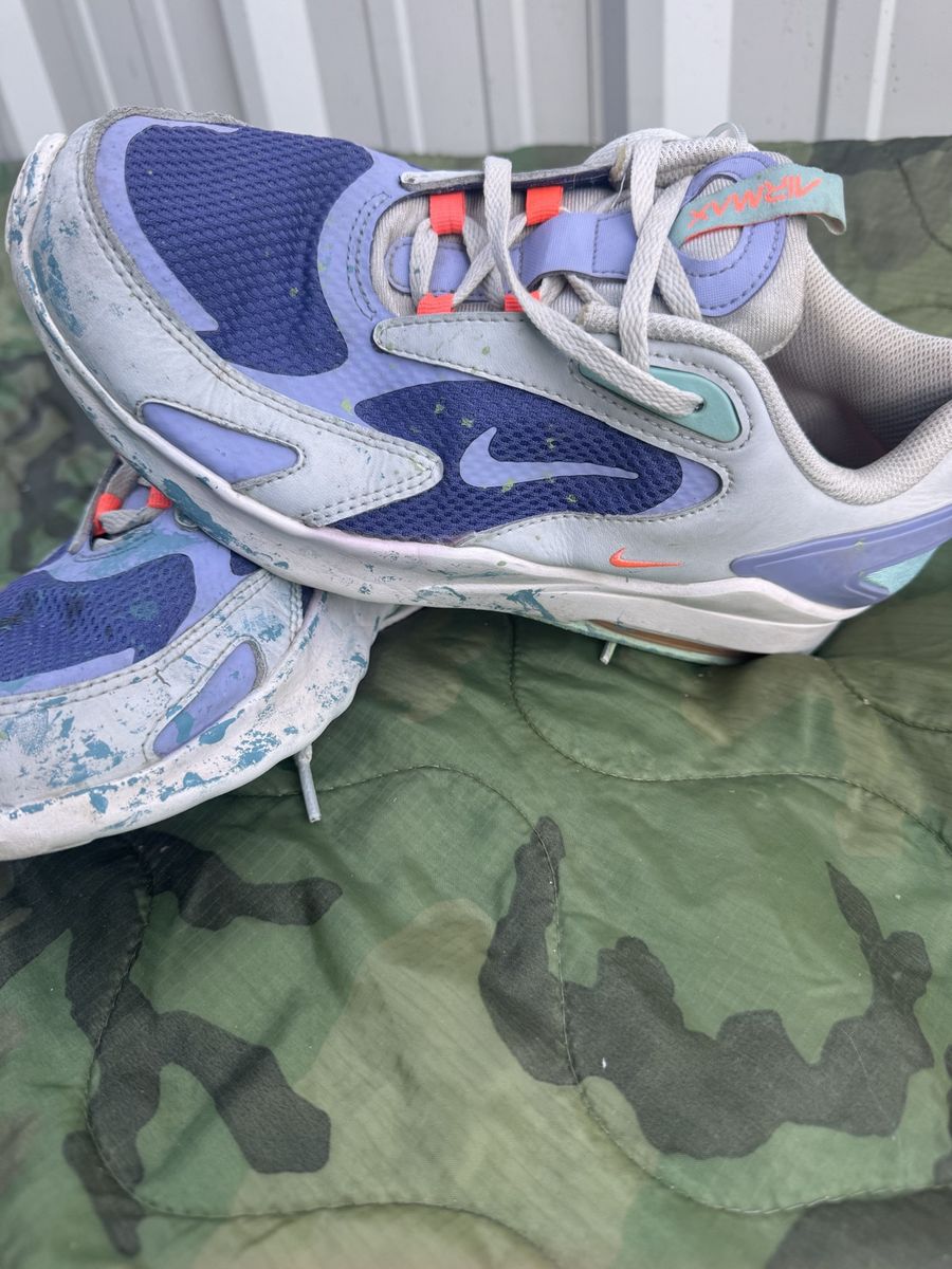 Nike Running Shoes - Purple/Mint/Orange, Kids Size 7Y
