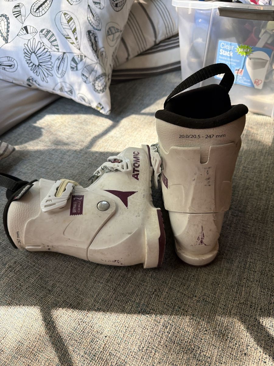 Atomic Waymaker Girl 2 Ski Boots - Size 20.0/20.5 (247mm) - White/Purple