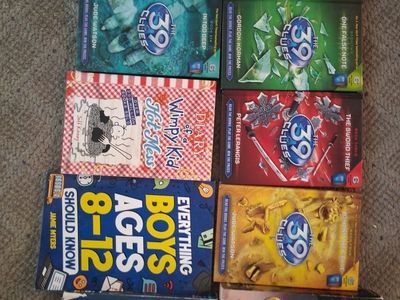 The 39 Clues Series Books (6), Diary of a Wimpy Kid, Eragon, Eldest, etc. Collection (10 Books)