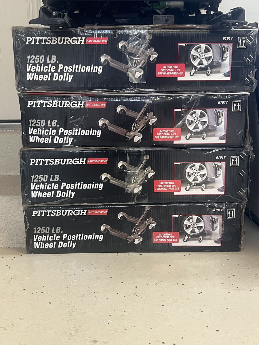4 Wheel Dolly's /1250 LB's /wheel- Pittsburgh Brand - Like new