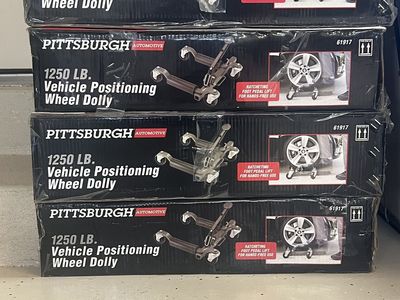 4 Wheel Dolly's /1250 LB's /wheel- Pittsburgh Brand - Like new
