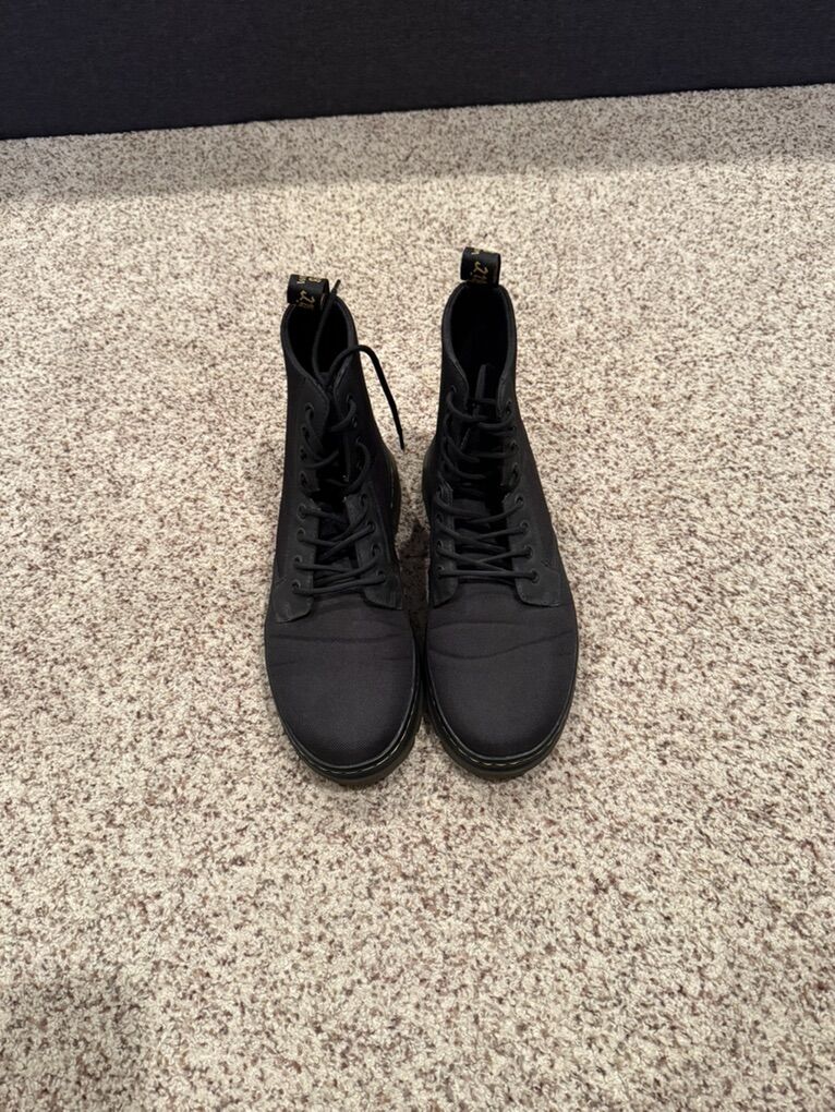 Dr Marten Canvas Boots - Black