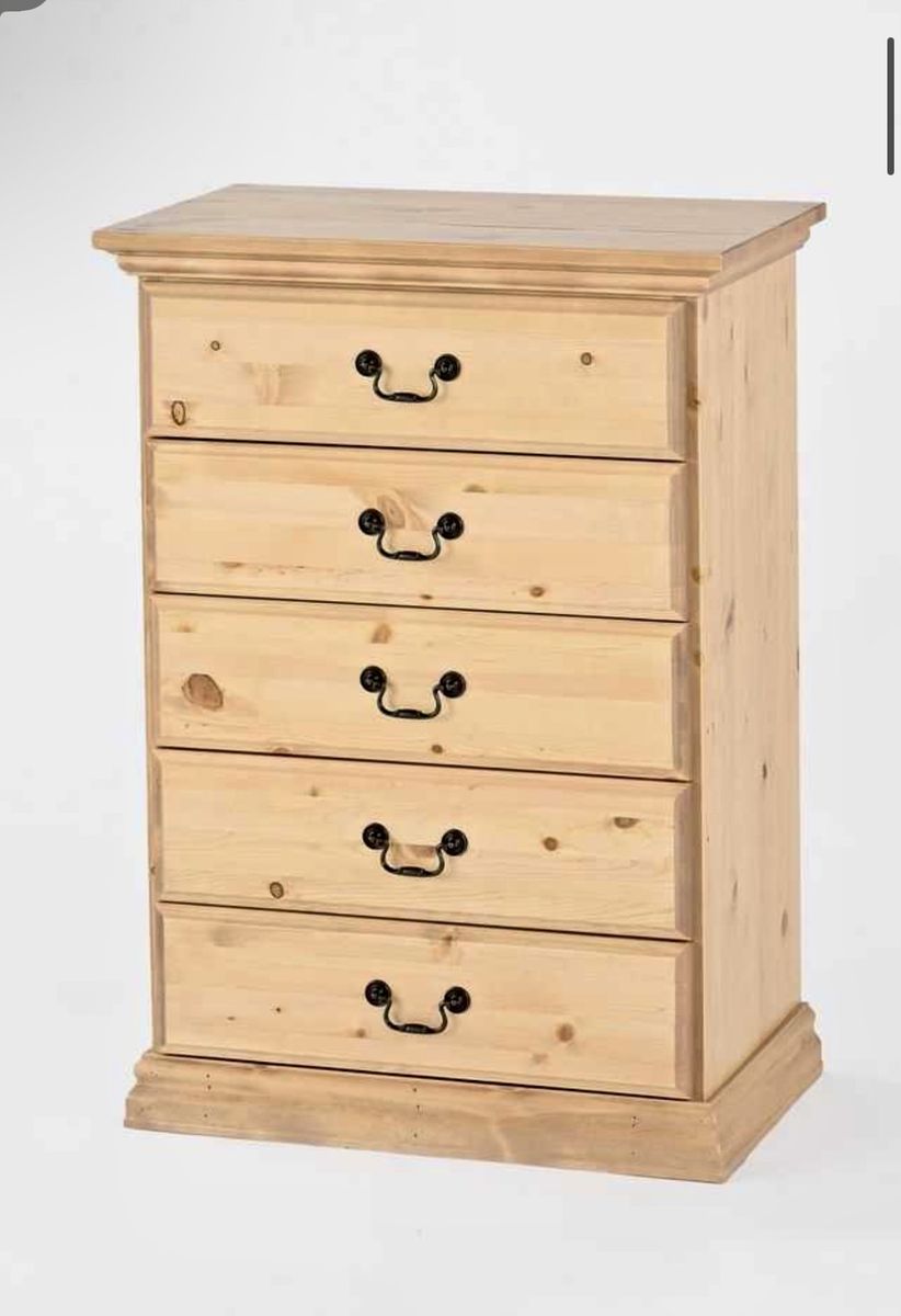 Real Wood 5 Drrawer Dresser