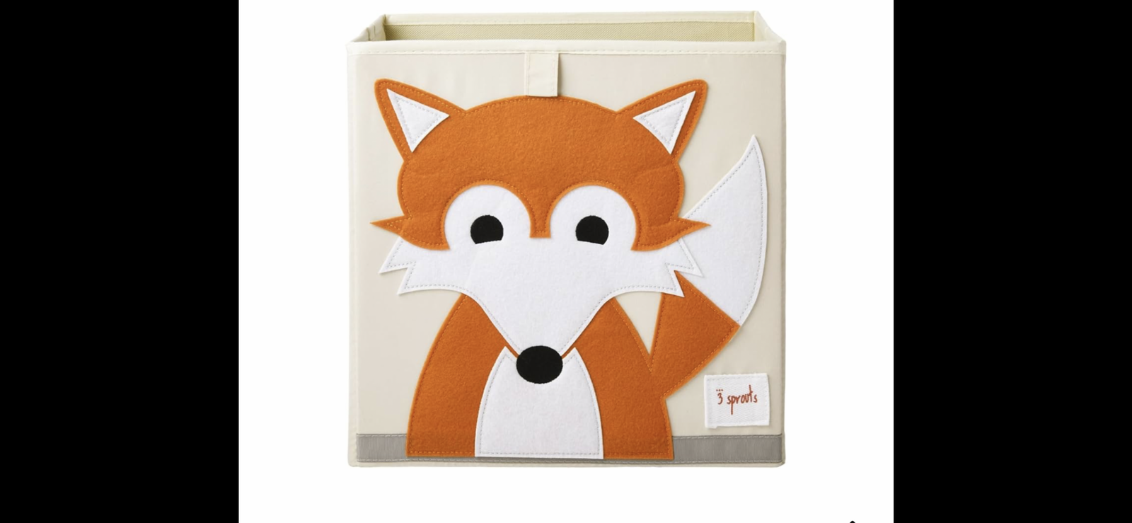 3 Sprouts Toy Storage: Toy Cube Baby Nursery - Foldable Storage Bin - Fox - Raccoon - Owl - Hedgehog- Set of 4 Brand New