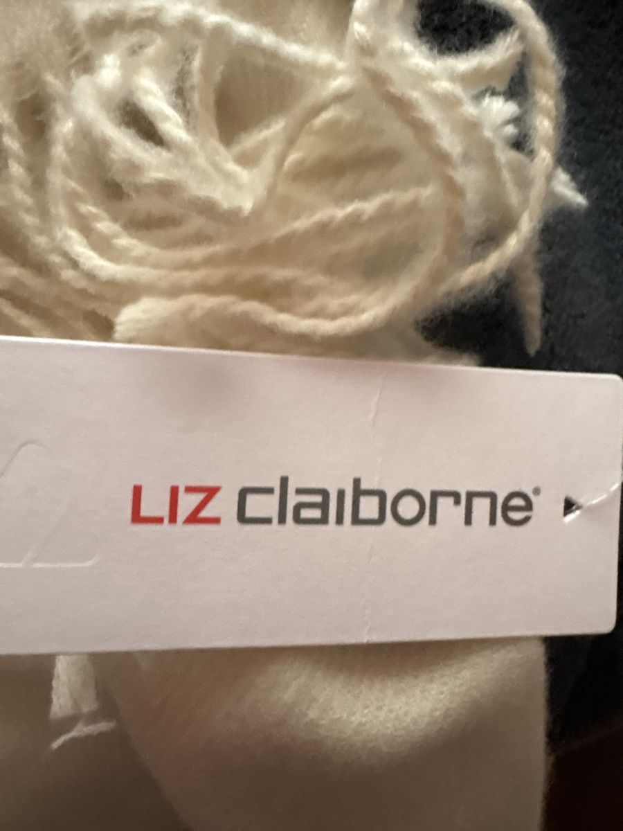Soft cream scarf By Liz Claiborne