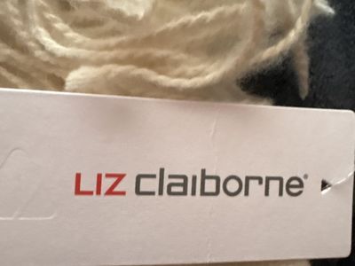 Soft cream scarf By Liz Claiborne