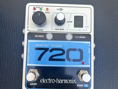 Electro-Harmonix 720 Stereo Looper Guitar Effects Pedal with Box